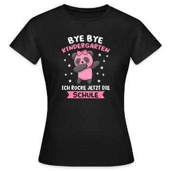 Schulanfang Schulkind Schulanfänger Geschenk - Frauen T-Shirt - Schwarz - Vorne - AI Model Female 172 dark (172cm)
