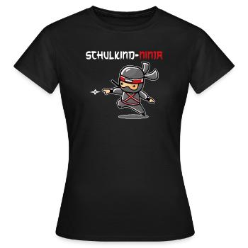 Schulanfang Schulkind Schulanfänger Geschenk - Frauen T-Shirt - Schwarz - Vorne - AI Model Female 172 dark (172cm)