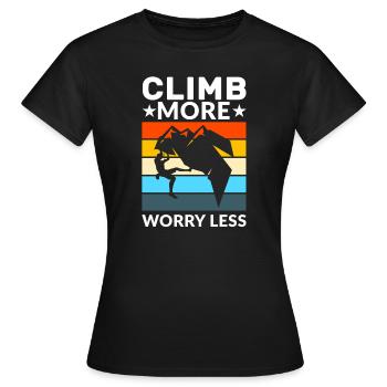 Climbing Climbing Cadeau - T-shirt Femme - noir - Devant - AI Model Female 172 dark (172cm)