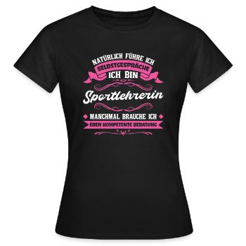 Sportlehrerin Schule Sportunterricht Geschenk - Frauen T-Shirt - Schwarz - Vorne - AI Model Female 172 dark (172cm)