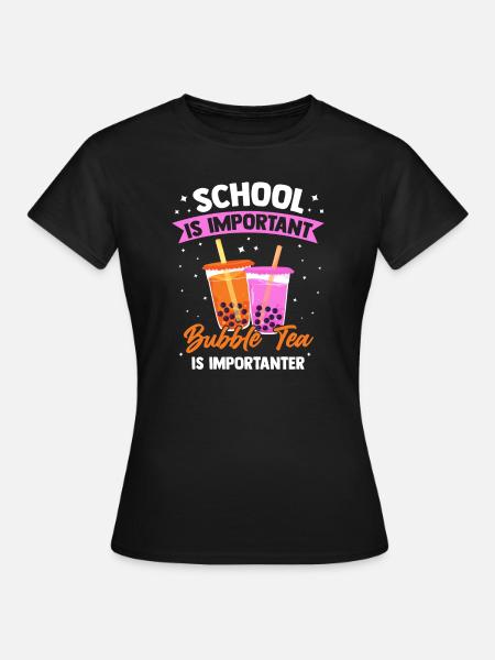 Bubble Tea Bubble Tea Geschenk - Frauen T-Shirt - Schwarz