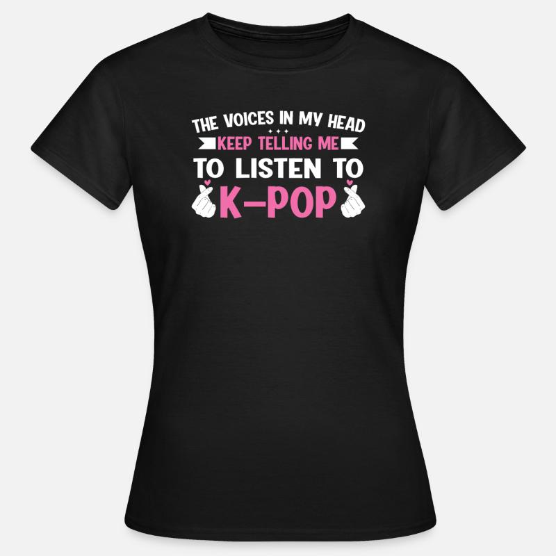 K-Pop K-Pop Geschenk - Frauen T-Shirt - Schwarz