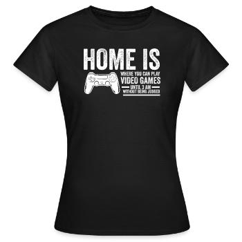 Videospiele Videospiele Geschenk - Frauen T-Shirt - Schwarz - Vorne - AI Model Female 172 dark (172cm)