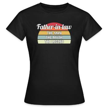 Schwiegervater Schwiegervater Geschenk - Frauen T-Shirt - Schwarz - Vorne - AI Model Female 172 dark (172cm)