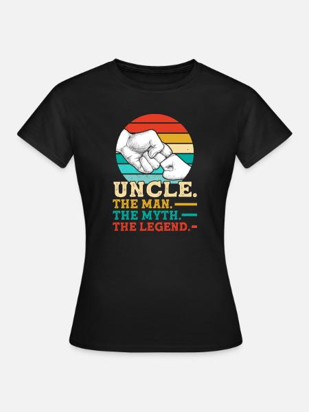 Onkel Onkel Geschenk - Dame-T-shirt - sort