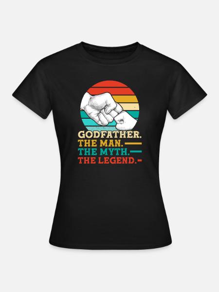 Pate Pate Patenkind Geschenk - T-shirt dam - svart