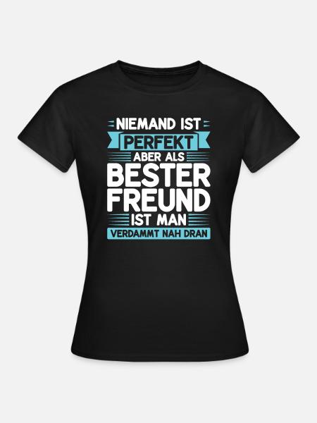 Bester Freund Freunde Geschenk - Frauen T-Shirt - Schwarz