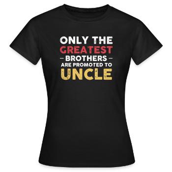 Oncle Oncle Cadeau - T-shirt Femme - noir - Devant - AI Model Female 172 dark (172cm)