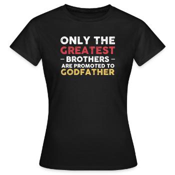 ParrainEr Le Cadeau du Parrain - T-shirt Femme - noir - Devant - AI Model Female 172 dark (172cm)