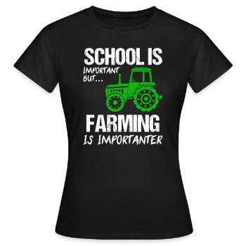 Landwirtschaft Farmer Farm Geschenk - Frauen T-Shirt - Schwarz - Vorne - AI Model Female 172 dark (172cm)