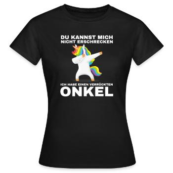Nichte Onkel Nichten Geschenk - Frauen T-Shirt - Schwarz - Vorne - AI Model Female 172 dark (172cm)