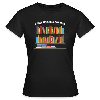 Bibliothèque Bibliothécaire Bibliothèques Cadeau - T-shirt Femme - noir - Devant - AI Model Female 172 dark (172cm)