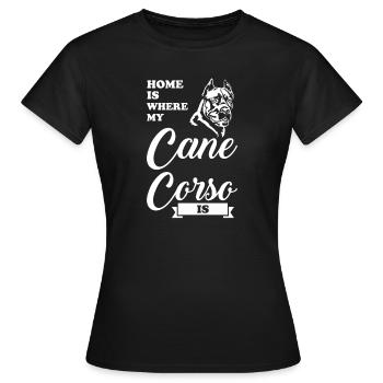 Cane Corso Cane Corso Cadeau - T-shirt Femme - noir - Devant - AI Model Female 172 dark (172cm)
