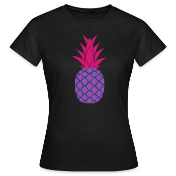 Ananas bisexuel Ananas bisexuel - T-shirt Femme - noir - Devant - AI Model Female 172 dark (172cm)