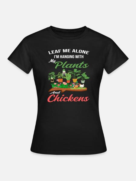 Hähnchengarten Garten Chicken Geschenk - Frauen T-Shirt - Schwarz