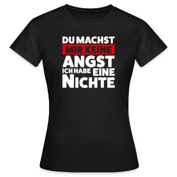 Onkel Nichte Nichten Geschenk - Frauen T-Shirt - Schwarz - Vorne - AI Model Female 172 dark (172cm)