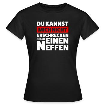 Onkel Neffe Neffen Geschenk - Frauen T-Shirt - Schwarz - Vorne - AI Model Female 172 dark (172cm)