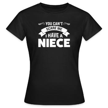 Oncle Nièce Oncle Nièce Cadeau - T-shirt Femme - noir - Devant - AI Model Female 172 dark (172cm)