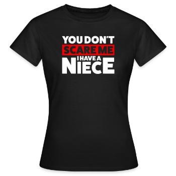 Oncle Nièce Oncle Nièce Cadeau - T-shirt Femme - noir - Devant - AI Model Female 172 dark (172cm)