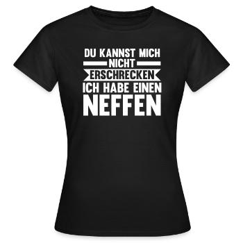 Onkel Neffe Neffen Geschenk - Frauen T-Shirt - Schwarz - Vorne - AI Model Female 172 dark (172cm)