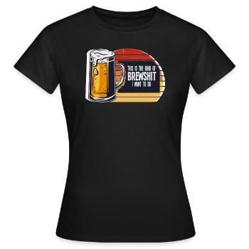 Brewery Beer Gift - Women's T-Shirt - black - Front - AI Model Female 172 dark (172cm)