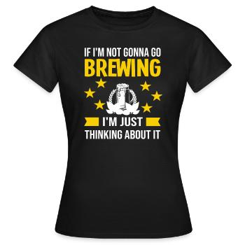 Brewery Beer Gift - Women's T-Shirt - black - Front - AI Model Female 172 dark (172cm)