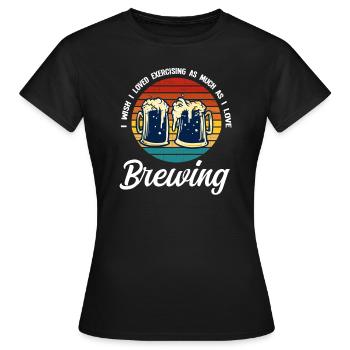 Brewery Beer Gift - Women's T-Shirt - black - Front - AI Model Female 172 dark (172cm)