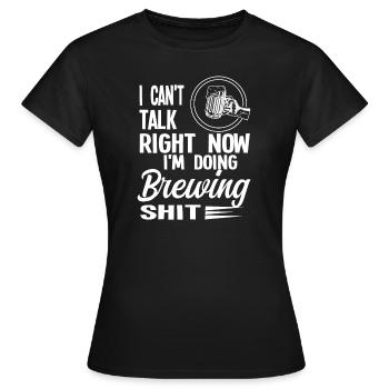 Brewery Beer Gift - Women's T-Shirt - black - Front - AI Model Female 172 dark (172cm)