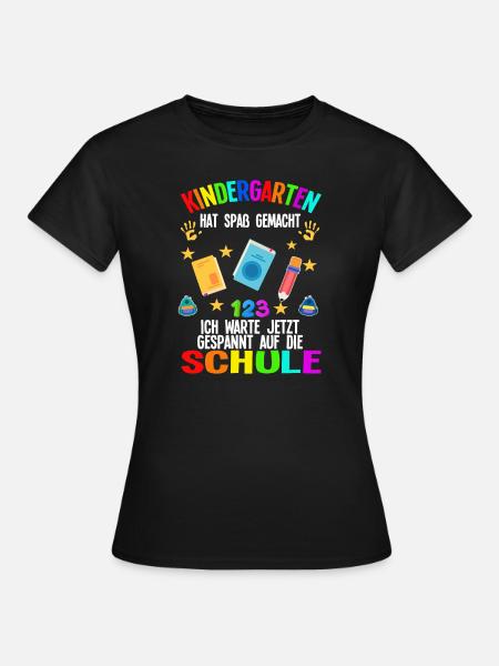 Kindergarten Kita-Abschluss Kindergartenkind Gesch - Frauen T-Shirt - Schwarz
