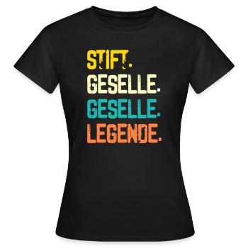 Geselle 2023 Geselle Geselle bestanden Geschenk - Frauen T-Shirt - Schwarz - Vorne - AI Model Female 172 dark (172cm)