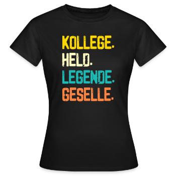 Geselle 2023 Geselle Geselle bestanden Geschenk - Frauen T-Shirt - Schwarz - Vorne - AI Model Female 172 dark (172cm)
