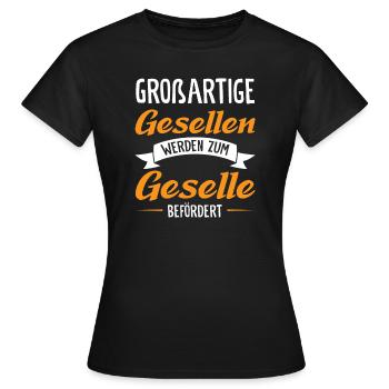 Geselle 2023 Geselle Geselle bestanden Geschenk - Frauen T-Shirt - Schwarz - Vorne - AI Model Female 172 dark (172cm)