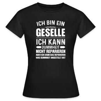 Geselle 2023 Geselle Geselle bestanden Geschenk - Frauen T-Shirt - Schwarz - Vorne - AI Model Female 172 dark (172cm)