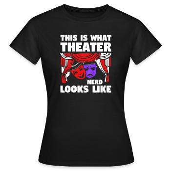 Theater Broadway-Musical Geschenk - Frauen T-Shirt - Schwarz - Vorne - AI Model Female 172 dark (172cm)