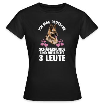 Hund Hundebesitzer Hund Hundebesitzer Geschenk - Frauen T-Shirt - Schwarz - Vorne - AI Model Female 172 dark (172cm)