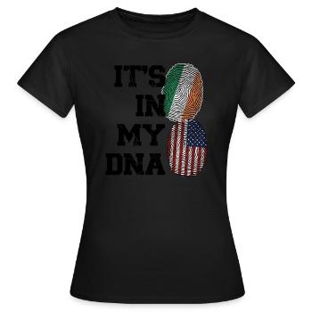 Irland Irisch Irische Wurzeln Geschenk - Frauen T-Shirt - Schwarz - Vorne - AI Model Female 172 dark (172cm)