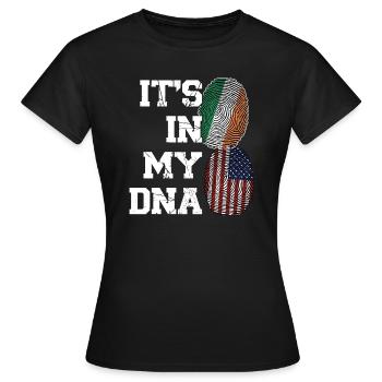Irland Irisch Irische Wurzeln Geschenk - Frauen T-Shirt - Schwarz - Vorne - AI Model Female 172 dark (172cm)