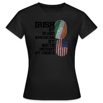 Irland Irisch Irische Wurzeln Geschenk - Frauen T-Shirt - Schwarz - Vorne - AI Model Female 172 dark (172cm)