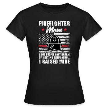 Feuer Feuerwehr Feuerwehr Geschenk - Frauen T-Shirt - Schwarz - Vorne - AI Model Female 172 dark (172cm)