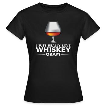 Whiskey trinken Whiskey trinken Whiskey Geschenk - Frauen T-Shirt - Schwarz - Vorne - AI Model Female 172 dark (172cm)