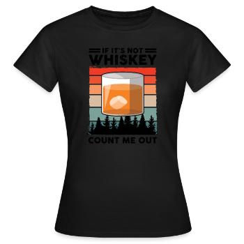 Whiskey trinken Whiskey trinken Whiskey Geschenk - Frauen T-Shirt - Schwarz - Vorne - AI Model Female 172 dark (172cm)