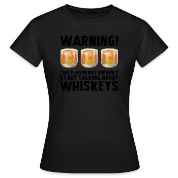 Whiskey trinken Whiskey trinken Whiskey Geschenk - Frauen T-Shirt - Schwarz - Vorne - AI Model Female 172 dark (172cm)