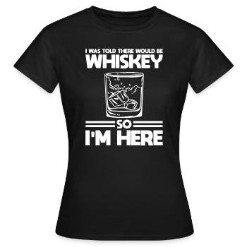 Whiskey trinken Whiskey trinken Whiskey Geschenk - Frauen T-Shirt - Schwarz - Vorne - AI Model Female 172 dark (172cm)