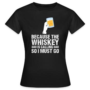 Whiskey trinken Whiskey trinken Whiskey Geschenk - Frauen T-Shirt - Schwarz - Vorne - AI Model Female 172 dark (172cm)
