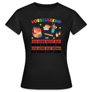 Vorschule Abschluss Vorschüler Geschenk - Frauen T-Shirt - Schwarz - Vorne - AI Model Female 172 dark (172cm)