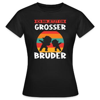 Großer Bruder Dabbing Grosser Bruder Geschenk - Frauen T-Shirt - Schwarz - Vorne - AI Model Female 172 dark (172cm)
