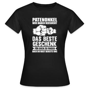 Onkel & Nichte Familie Onkel Geschenk - Frauen T-Shirt - Schwarz - Vorne - AI Model Female 172 dark (172cm)