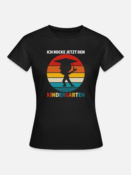 Kindergarten Anfang Kindergartenkind Geschenk - Frauen T-Shirt - Schwarz