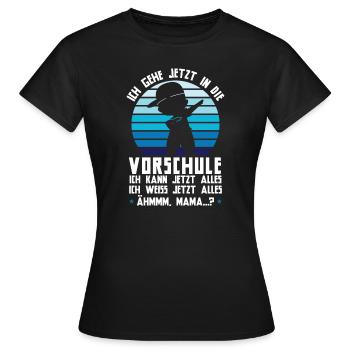 Vorschule Dabbing Vorschüler Geschenk - Frauen T-Shirt - Schwarz - Vorne - AI Model Female 172 dark (172cm)