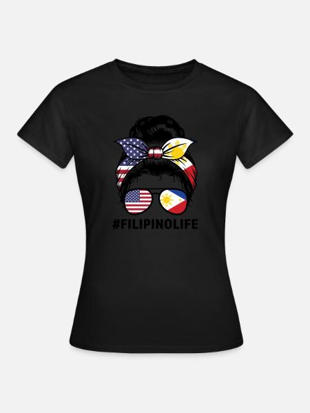 Philippinisch Filipino Philippinisches Geschenk - Frauen T-Shirt - Schwarz